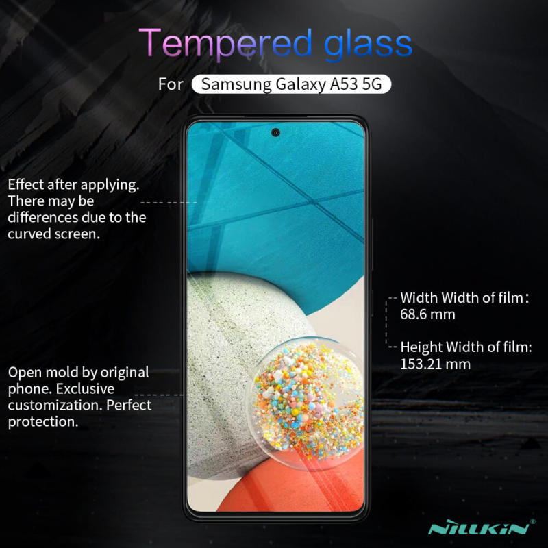 گلس گوشی سامسونگ Galaxy A53 5G نیلکین مدل Amazing H Plus Pro - H PLUS Pro tempered glass screen protector for Samsung Galaxy A53 5G