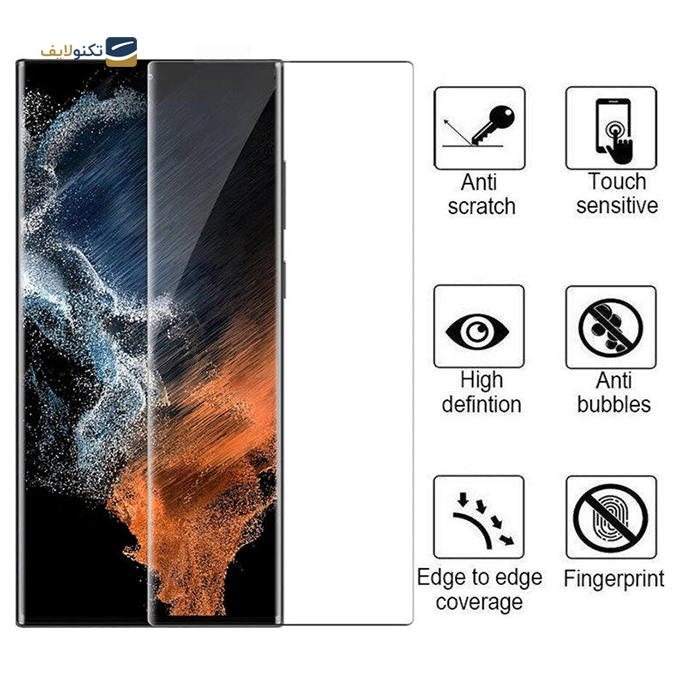  محافظ صفحه نمایش اپیکوی مدل Anti-Static مناسب برای گوشی موبایل سامسونگ Galaxy S22 Ultra 5G - Epicoy Anti-Static Screen Glass Protector For Samsung Galaxy S22 Ultra 5G