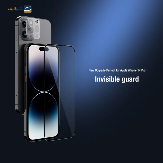  محافظ صفحه نمایش نیلکین مدل Amazing 2-in-1 HD مناسب برای گوشی  iPhone 14 Pro Max به همراه محافظ لنز دوربین - NILKIN  Amazing 2-in-1 HD
