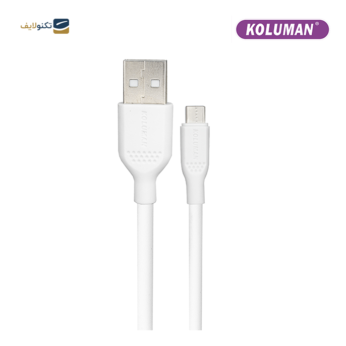 کابل تبدیل USB به USB - C کلومن مدل KD-02 - KOLUMAN USB TO USB - C CHARGE AND SYNC DATA CABLE