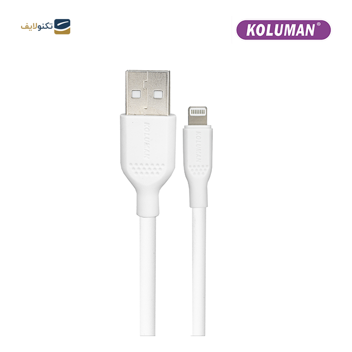 کابل تبدیل USB به لایتنینگ کلومن مدل KD-02 - KOLUMAN USB TO LIGHTNING CHARGE AND SYNC DATA CABLE