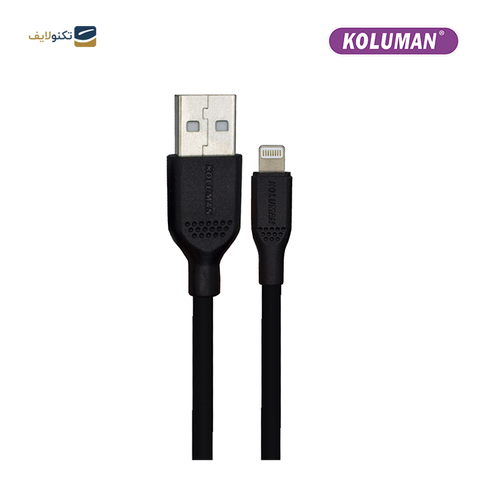 کابل تبدیل USB به لایتنینگ کلومن مدل KD-02 - KOLUMAN USB TO LIGHTNING CHARGE AND SYNC DATA CABLE