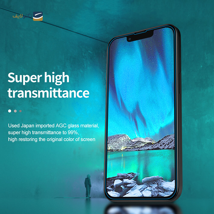  محافظ صفحه نمایش نیلکین مدل Amazing H Plus Pro مناسب برای گوشی iPhone 13 Pro Max - Nillkin Amazing H+ Pro tempered glass screen protector for Apple iPhone 13 Pro Max