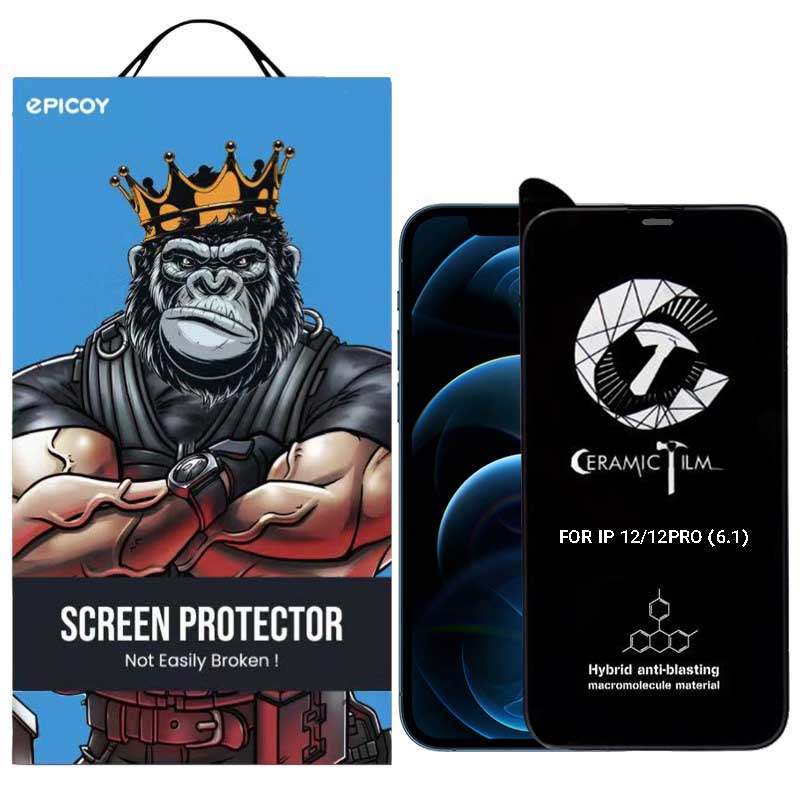 محافظ صفحه نمایش سرامیکی گوشی اپل iPhone 12 / 12 Pro اپیکوی مدل CR7 - Epicoy CR7 Apple iPhone 12 / 12 Pro Ceramic Screen Protector