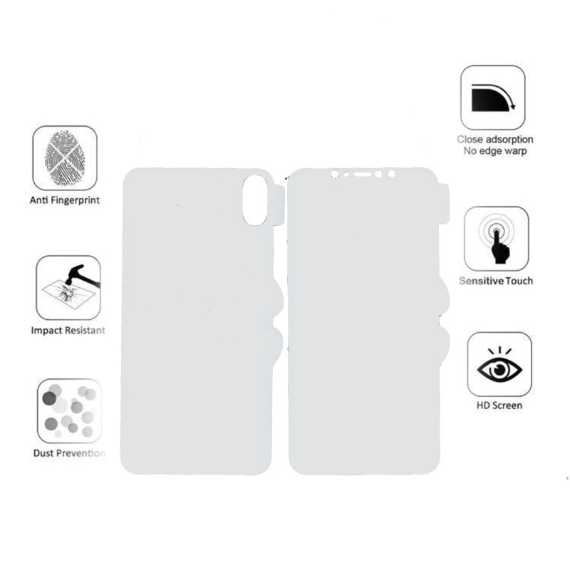 محافظ صفحه نمایش و پشت گوشی اپل iPhone XS Max بوف مدل HgC15 - Buff HgC15 Apple iPhone XS Max Screen and Back Glass Protector
