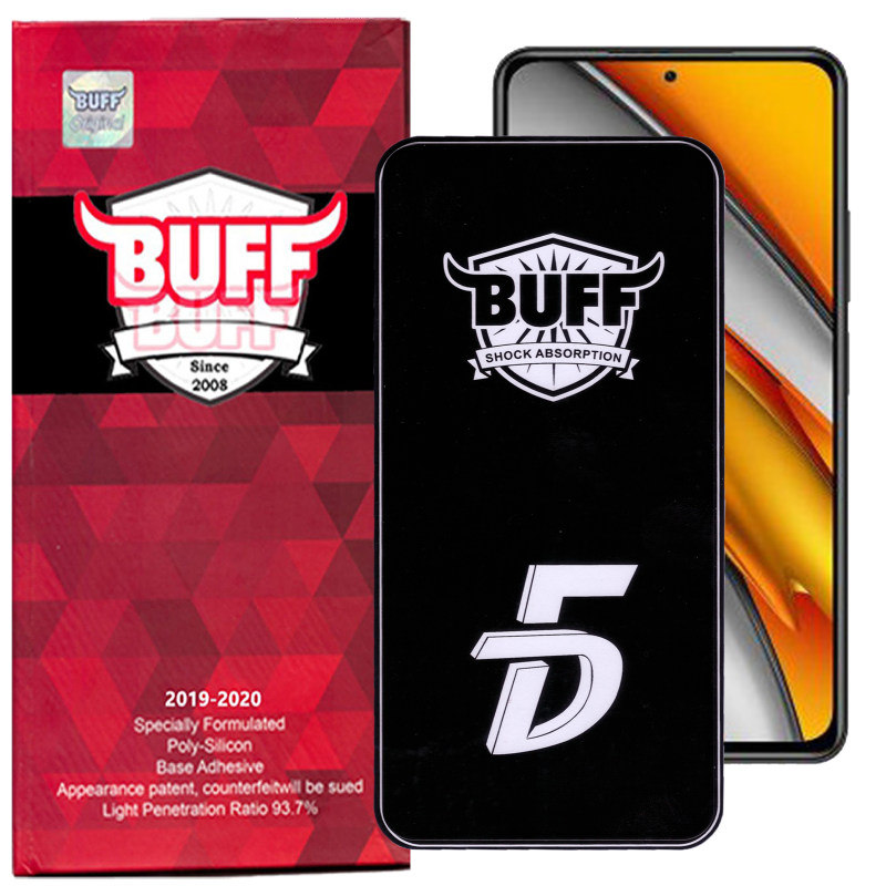 گلس گوشی شیائومی K40/K40 Pro /K40 Pro Plus/Poco F3 / 11i / K30 /Poco X2 / X3/ X3 NFC / X3 Pro /10T Lite 5G / 10T 5G / 10T Pro 5G بوف مدل F33 5D - Buff F33 5D Xiaomi K40/K40 Pro/K40 Pro Plus/Poco F3/11i/K30/Poco X2/Poco X3/X3 NFC/X3 Pro/Mi 10T Lite 5G/Mi 10T 5G/Mi 10T Pro 5G Glass Screen Protector