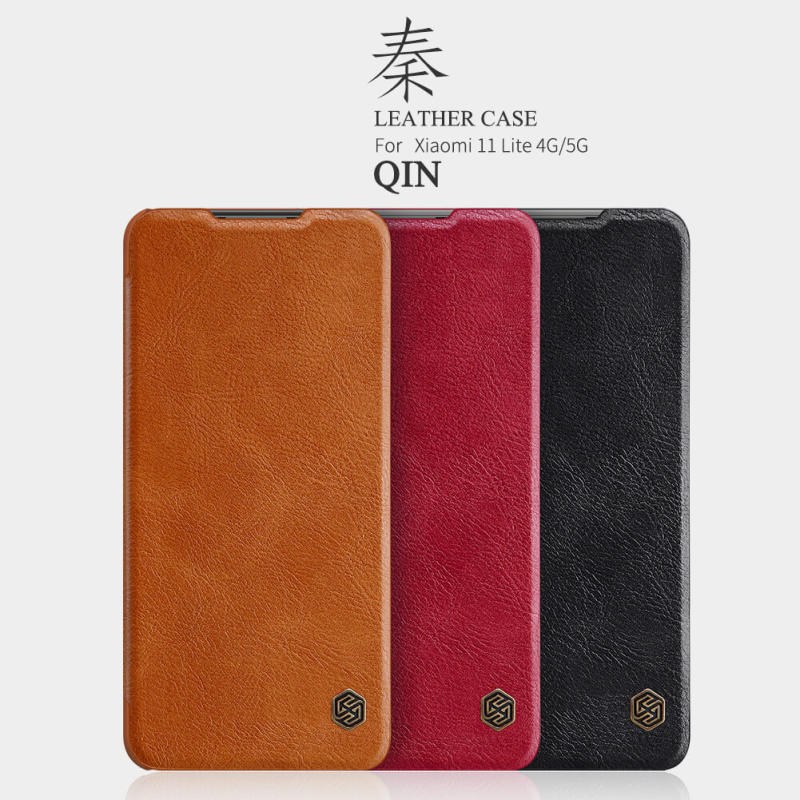 کیف کلاسوری گوشی شیائومی 11 لایت نیلکین مدل Qin - Nillkin Qin Bag for Xiaomi 11 Lite