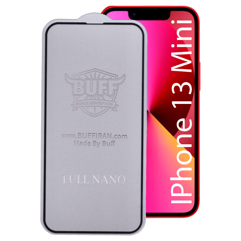 گلس گوشی اپل iPhone 13 Mini بوف مدل Nfx به همراه بیمه شکستگی - Buff Nfx Apple iPhone 13 Mini Glass Screen Protector