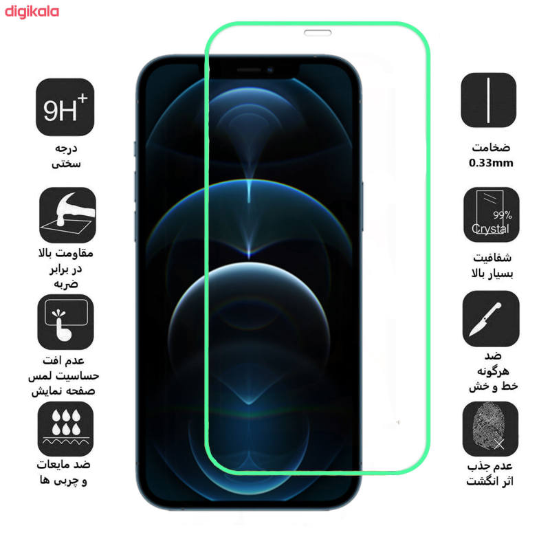 گلس گوشی اپل iPhone 12 Pro Max بوف مدل Neon - Buff Apple iPhone 12 Pro Neon Screen Protector