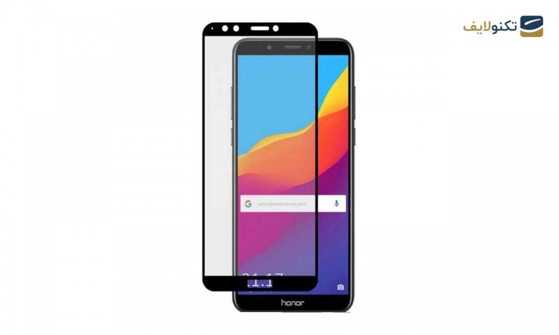 محافظ صفحه شیشه ای تمام چسب مناسب برای گوشی Honor 7A/Y6 2018 - 