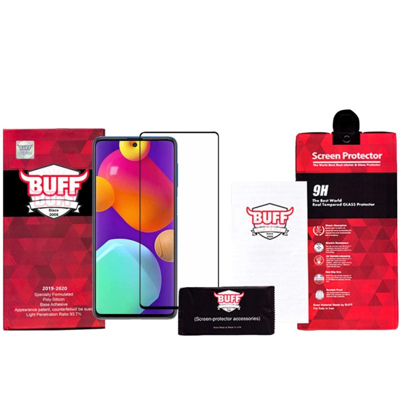 گلس گوشی سامسونگ Galaxy F62 / M62 /A81/A91 بوف 5D مدل F33 - Buff 5D F33 Galaxy F62 / M62 /A81/A91 Screen Protector