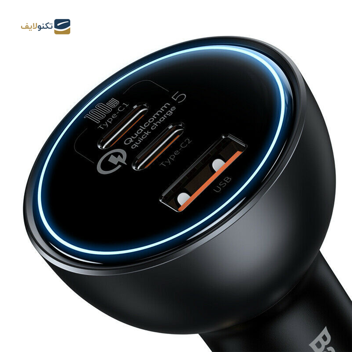 شارژر فندکی باسئوس مدل TZCCZM-0G به همراه کابل USB-C - Baseus TZCCZM-0G car charger with USB-C cable