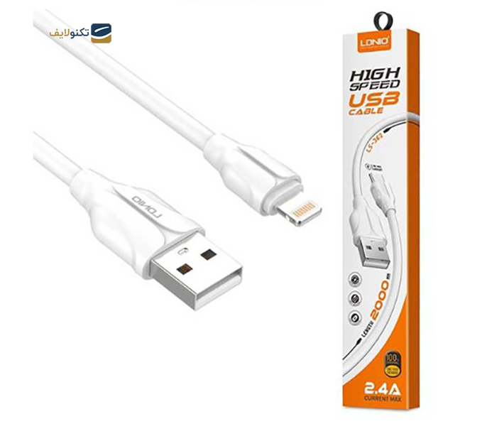 کابل تبدیل USB به Lightning الدینیو مدل LS362 طول 2 متر - LDNIO LS362 USB to Lightning cable 2m