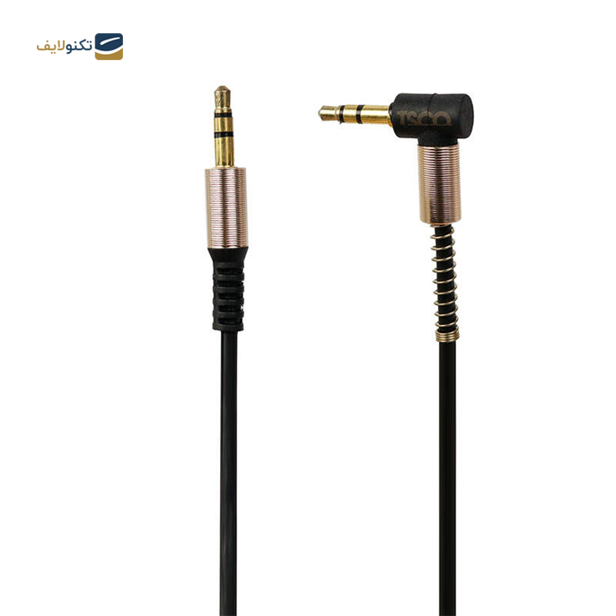 کابل AUX تسکو مدل TC 90 طول 1 متر - TSCO TC 90 1m L Shaped AUX Cable