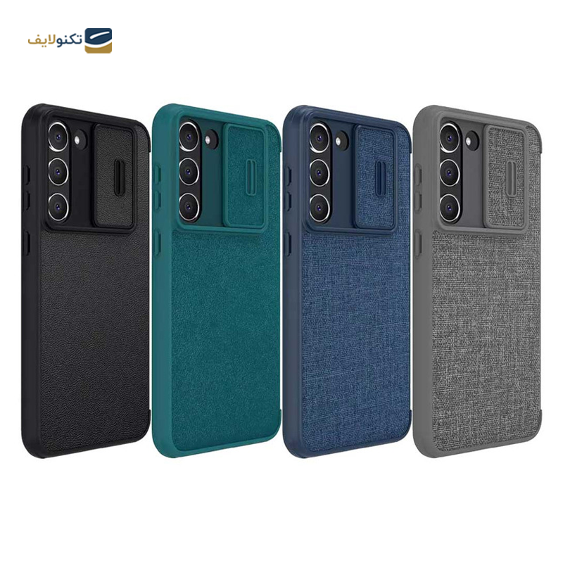 کیف کلاسوری گوشی سامسونگ Galaxy S23 Plus نیلکین مدل Qin Pro Plain Cloth - Nillkin Qin Pro Plain Cloth Cover For Galaxy S23 Plus