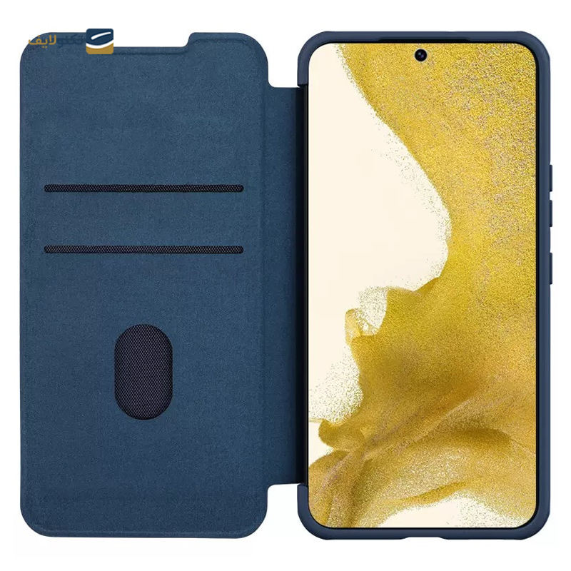 کیف کلاسوری گوشی سامسونگ Galaxy S23 Plus نیلکین مدل Qin Pro Plain Cloth - Nillkin Qin Pro Plain Cloth Cover For Galaxy S23 Plus