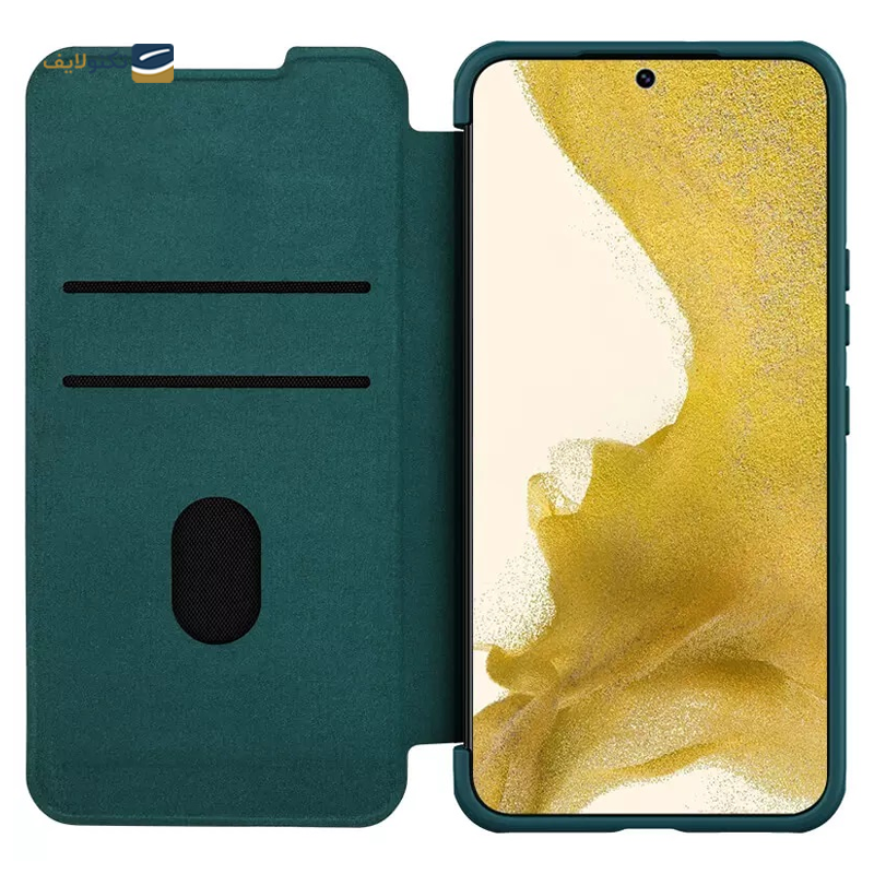 کیف کلاسوری گوشی سامسونگ Galaxy S23 Plus نیلکین مدل Qin Pro Plain Cloth - Nillkin Qin Pro Plain Cloth Cover For Galaxy S23 Plus