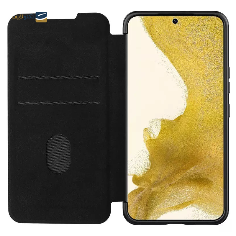 کیف کلاسوری گوشی سامسونگ Galaxy S23 Plus نیلکین مدل Qin Pro Plain Cloth - Nillkin Qin Pro Plain Cloth Cover For Galaxy S23 Plus