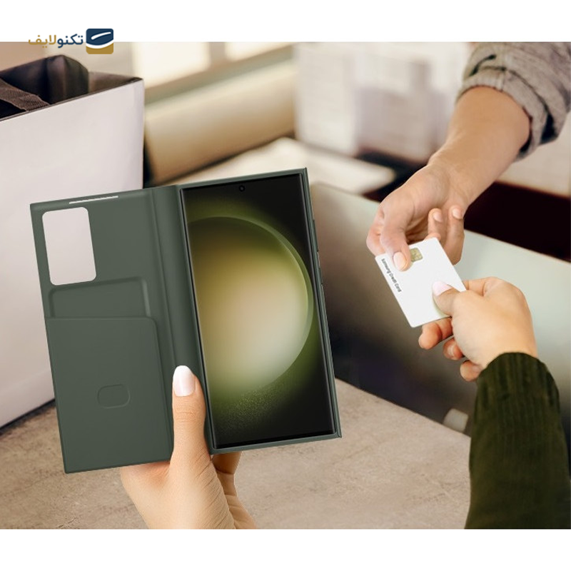 کیف هوشمند سامسونگ مدل Wallet Case مناسب برای گوشی Galaxy S23 Ultra - Samsung Smart View Wallet Case For Samsung Galaxy S23 Ultra