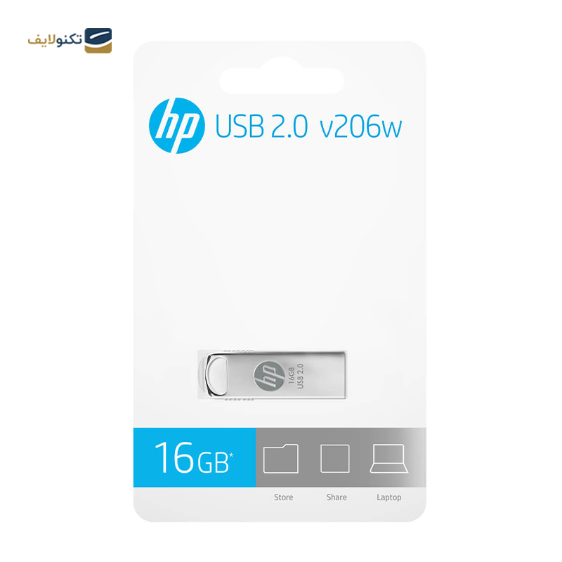 فلش مموری اچ پی مدل v206w ظرفیت 16 گیگابایت  - HP v206w Flash Memory - 16GB