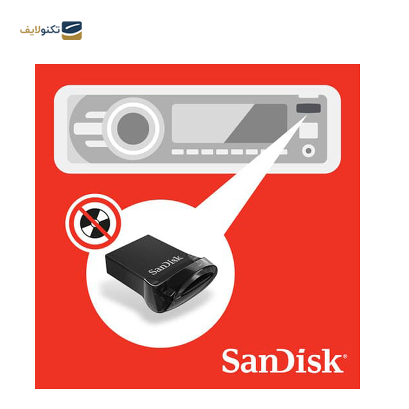 فلش مموری سن دیسک مدل Ultra Fit ظرفیت 64 گیگابایت - SanDisk Ultra Fit Flash Memory - 64GB