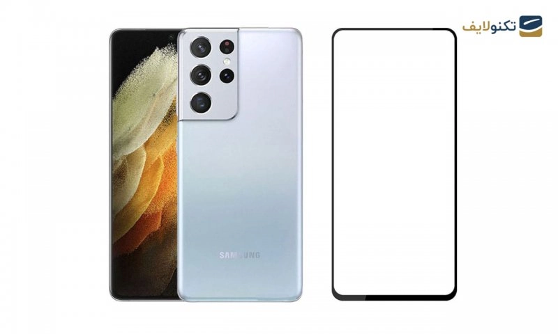 محافظ صفحه نمایش شیشه ای مناسب برای گوشی موبایل سامسونگ مدل Galaxy S21 Ultra 5G - Full Glass Screen Protector For Samsung Glaxy S21 Ultra 5G
