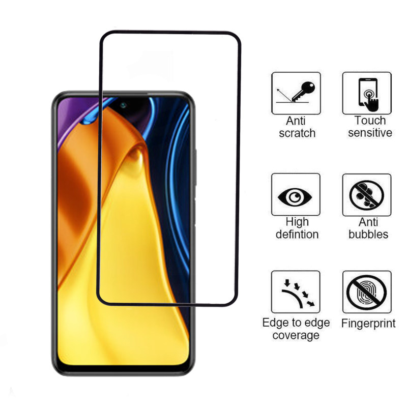 گلس گوشی شیائومی  M3 Pro 4G /M3 Pro 5G /Redmi Note 10 5G/ Redmi Note 10T 4G / Redmi Note 10T 5G بوف 5D مدل F33 - Buff F33 Poco M3 Pro 4G / Poco M3 Pro 5G / Redmi Note 10 5G/ Redmi Note 10T 4G / Redmi Note 10T 5G Screen Protector