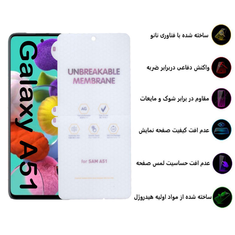 گلس گوشی سامسونگ گلکسی A51 مات بوف مدل HgM15 - Buff HgM15 Galaxy A51 Screen Protector