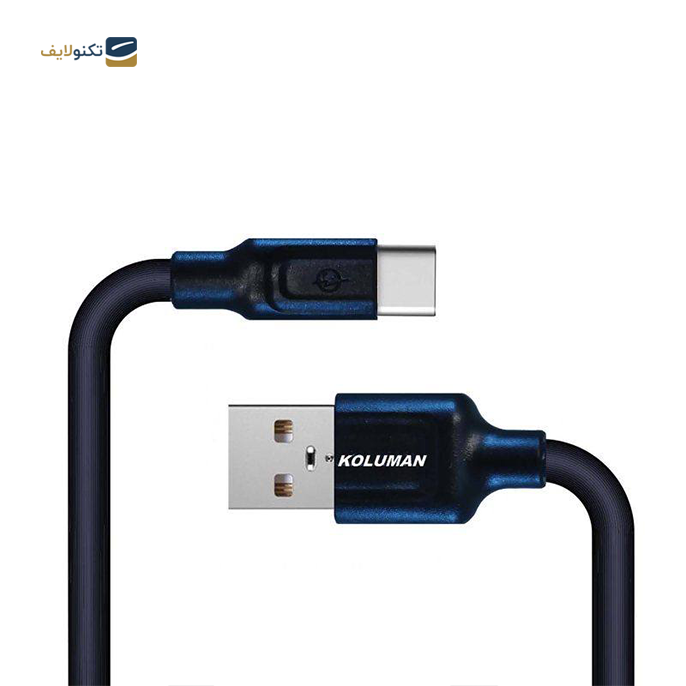 کابل تبدیل USB به USB - C کلومن مدل KD-35 - KOLUMAN KD-35 USB TO USB-C CHARGE AND SYNC DATA CABLE