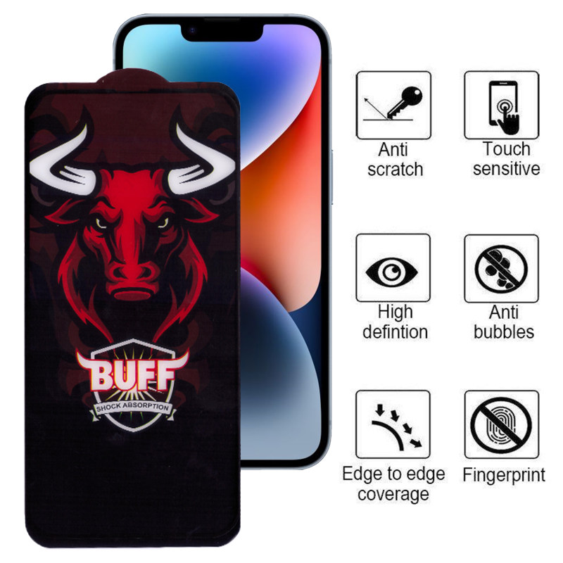 محافظ صفحه نمایش سرامیکی گوشی اپل iPhone 14 Plus بوف مدل Pro - Buff ceramic Pro Iphone 14 Plus Screen Protector