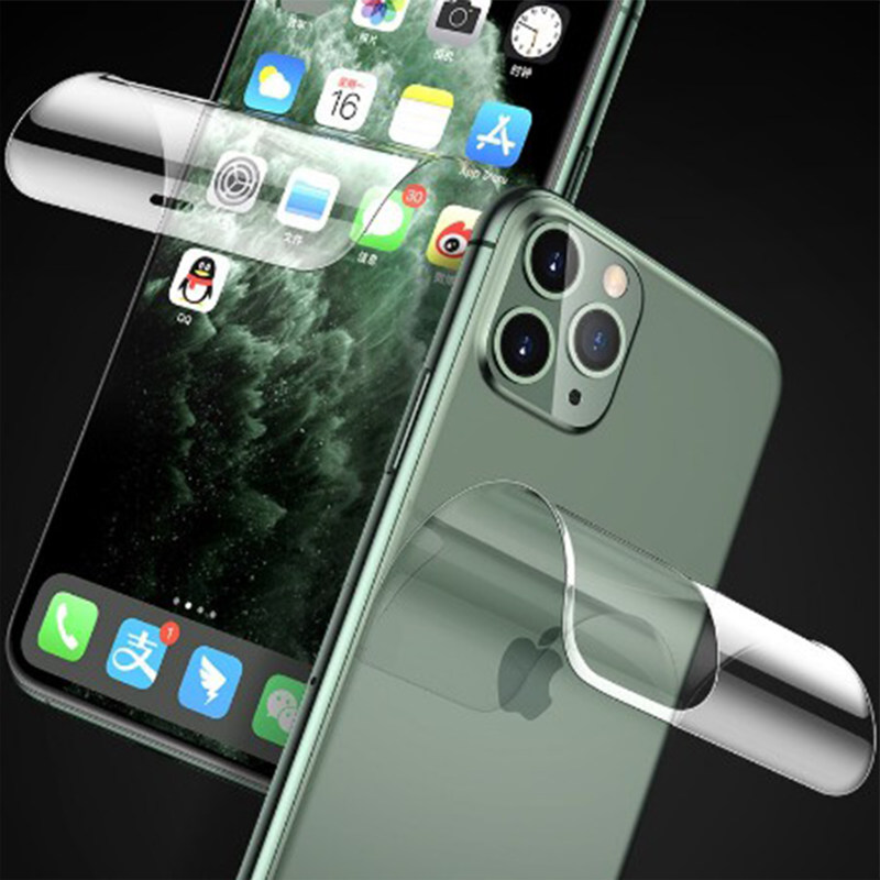 گلس گوشی اپل iPhone 13 Pro Max بوف مات مدل Hydrogel-matte به همراه محافظ پشت گوشی - Buff Hydrogel-matte iphone 13 Pro Max Screen Protector