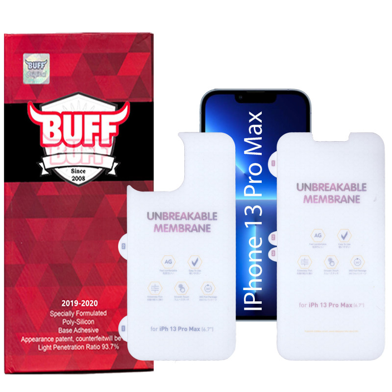 گلس گوشی اپل iPhone 13 Pro Max بوف مات مدل Hydrogel-matte به همراه محافظ پشت گوشی - Buff Hydrogel-matte iphone 13 Pro Max Screen Protector