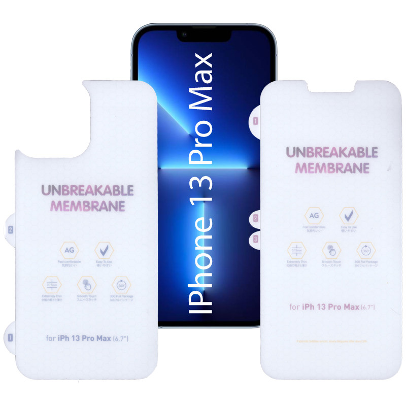 گلس گوشی اپل iPhone 13 Pro Max بوف مات مدل Hydrogel-matte به همراه محافظ پشت گوشی - Buff Hydrogel-matte iphone 13 Pro Max Screen Protector