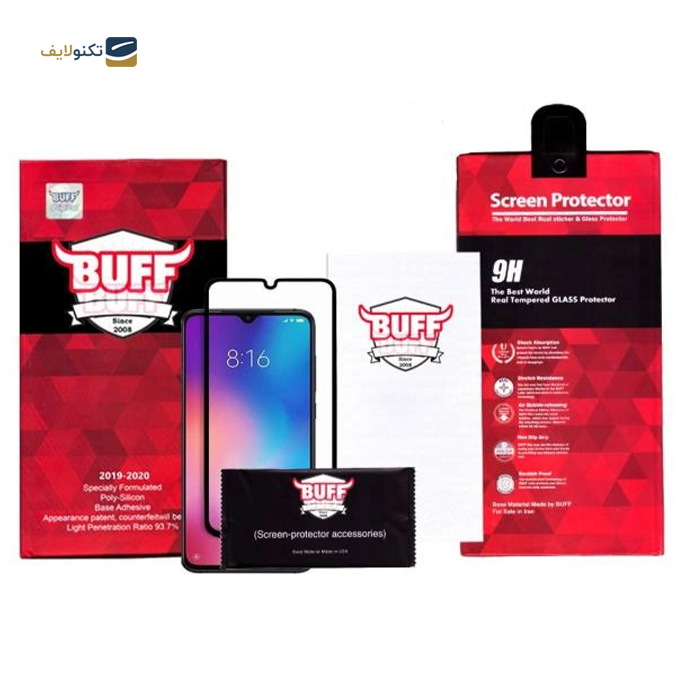 گلس گوشی شیائومی Mi 9 بوف 5D مدل F33 - Buff 5D F33 mi 9 Screen Protector