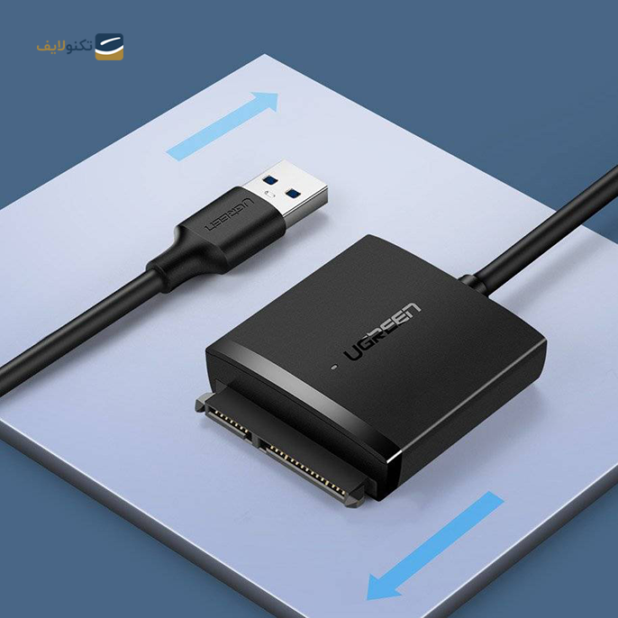 کابل تبدیل SATA به USB یوگرین CM257 مدل 60561  - UGREEN CM257 60561 SATA to USB 3.0 Cable