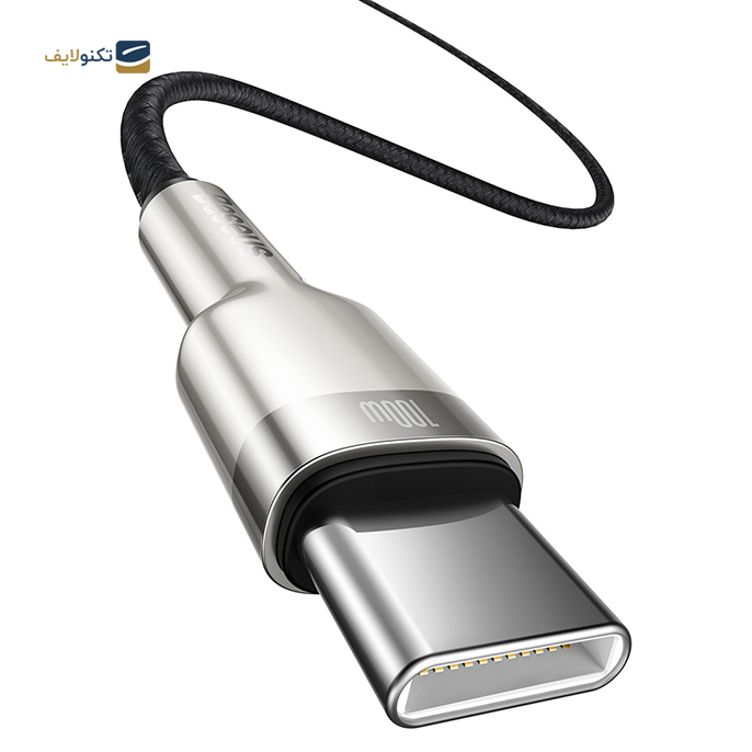 کابل تبدیل USB-C به USB-C باسئوس مدل CATJK-C01 طول 1 متر - Baseus Cafule Series Metal Data Cable Type-C to Type-C 100W 1m