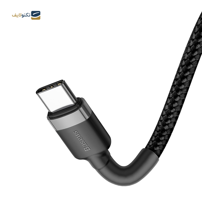 کابل تبدیل USB-C به USB-C باسئوس مدل CATKLF-HG1 طول 2 متر - Baseus Cafule Type-C PD2.0 60W flash charging data line (20V 3A) 2m Gray+Black