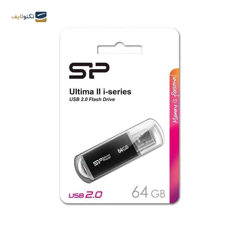 فلش مموری سیلیکون پاور مدل Ultima II I-Series USB 2.0 ظرفیت 64 گیگابایت - Silicon Power Ultima II I-Series USB 2.0 Flash Memory 64GB