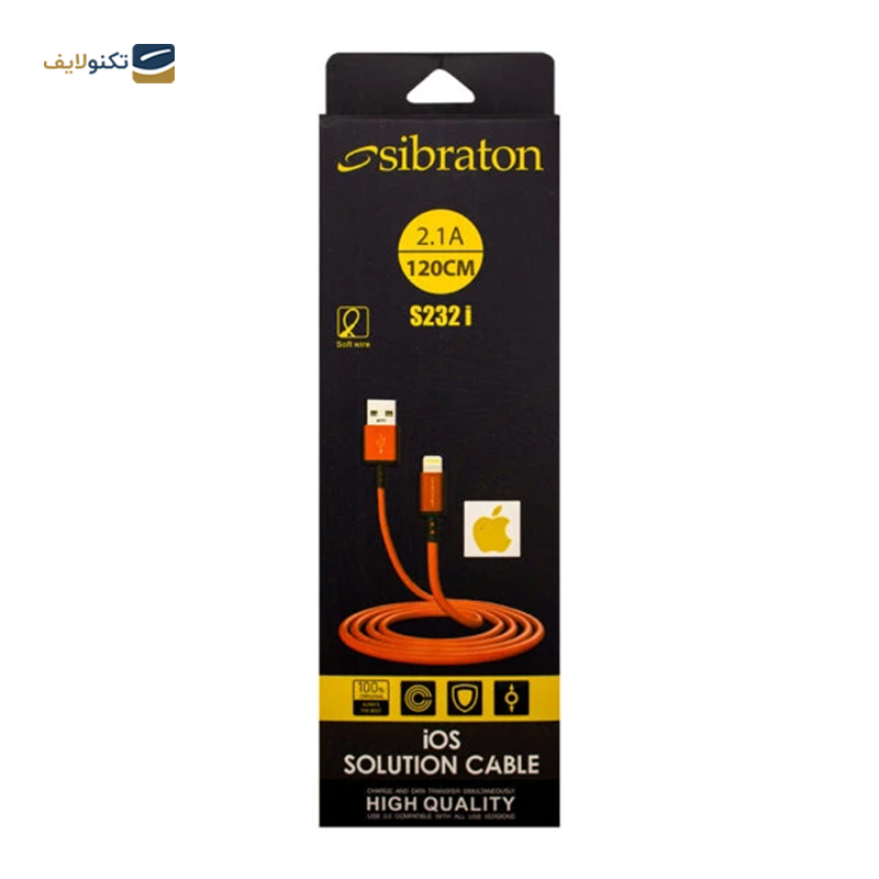 کابل لایتنینگ سیبراتون مدل S232i طول 1.2 متر - Sibraton s232I  Lightinig Cable 1.2 m