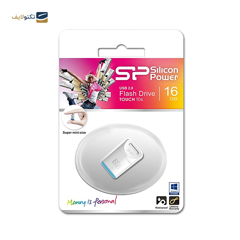 فلش مموری سیلیکون پاور مدل Touch T06 ظرفیت 16 گیگابایت - Silicon Power Touch T06 Flash Memory 16GB