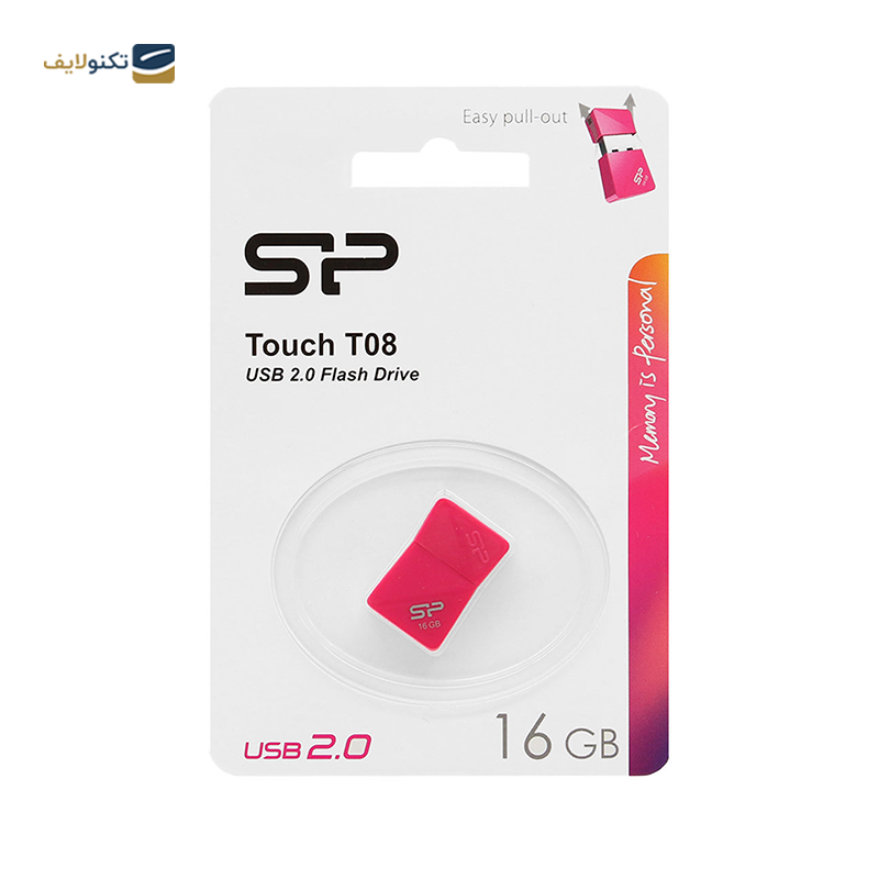 فلش مموری سیلیکون پاور مدل Touch T08 ظرفیت 16 گیگابایت - Silicon Power Touch T08 Flash Memory 16GB