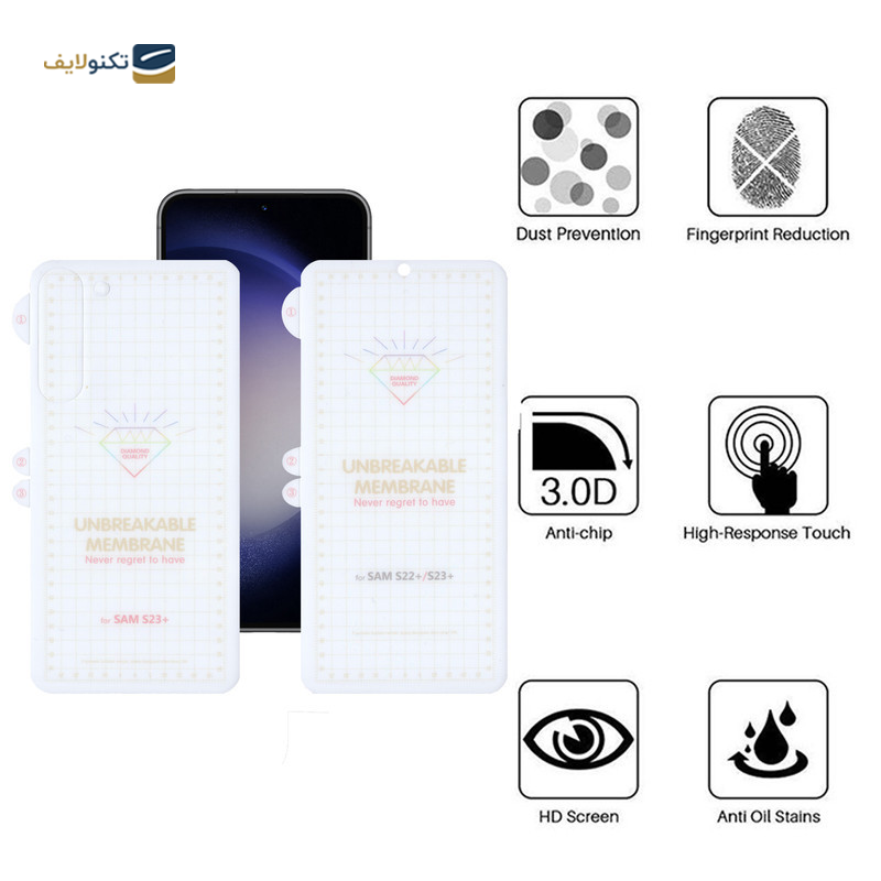 گلس گوشی سامسونگ Galaxy S23 Ultra اپیکوی مدل Hydrogel-Matte  - epicoy Hydrogel-Matte Screen Protector For Samsung Galaxy S23 Ultra