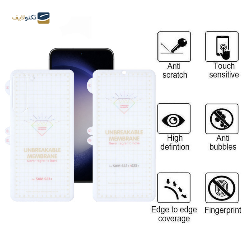 گلس گوشی سامسونگ Galaxy S23 Ultra اپیکوی مدل Hydrogel-Matte  - epicoy Hydrogel-Matte Screen Protector For Samsung Galaxy S23 Ultra