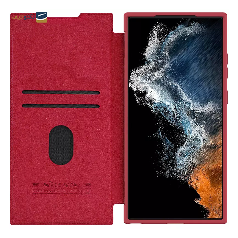 کیف کلاسوری گوشی سامسونگ Galaxy S23 Ultra نیلکین مدل Qin Pro Leather Case - Nillkin Qin Pro Series Leather Case For Samsung Galaxy S23 Ultra