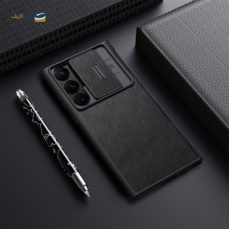 کیف کلاسوری گوشی سامسونگ Galaxy S23 Ultra نیلکین مدل Qin Pro Leather Case - Nillkin Qin Pro Series Leather Case For Samsung Galaxy S23 Ultra