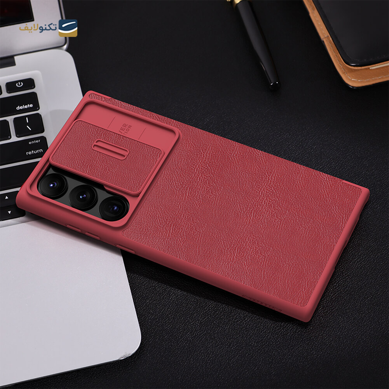 کیف کلاسوری گوشی سامسونگ Galaxy S23 Ultra نیلکین مدل Qin Pro Leather Case - Nillkin Qin Pro Series Leather Case For Samsung Galaxy S23 Ultra