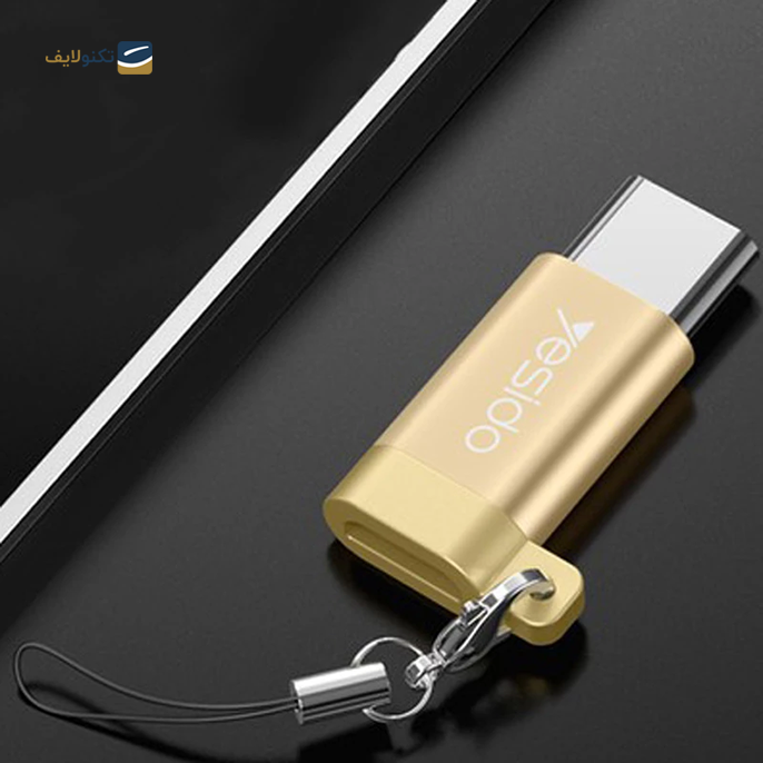 تبدیل OTG یسیدو مدل GS04 - Yesido GS04 microUSB to USB-C OTG Connector