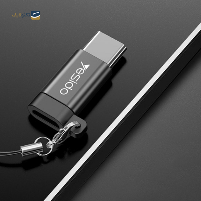 تبدیل OTG یسیدو مدل GS04 - Yesido GS04 microUSB to USB-C OTG Connector