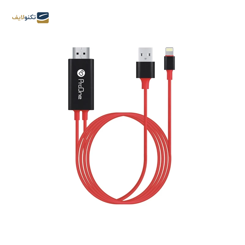 کابل تبدیل لایتنینگ به HDMI پرووان مدل PCH75 طول 1.8 متر - proOne PCH75  Lightning to HDMI Cable 1.8m