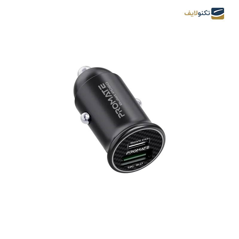 شارژر فندکی پرومیت مدل Bullet-PD60 - PROMATE Bullet-PD60 Car Charger